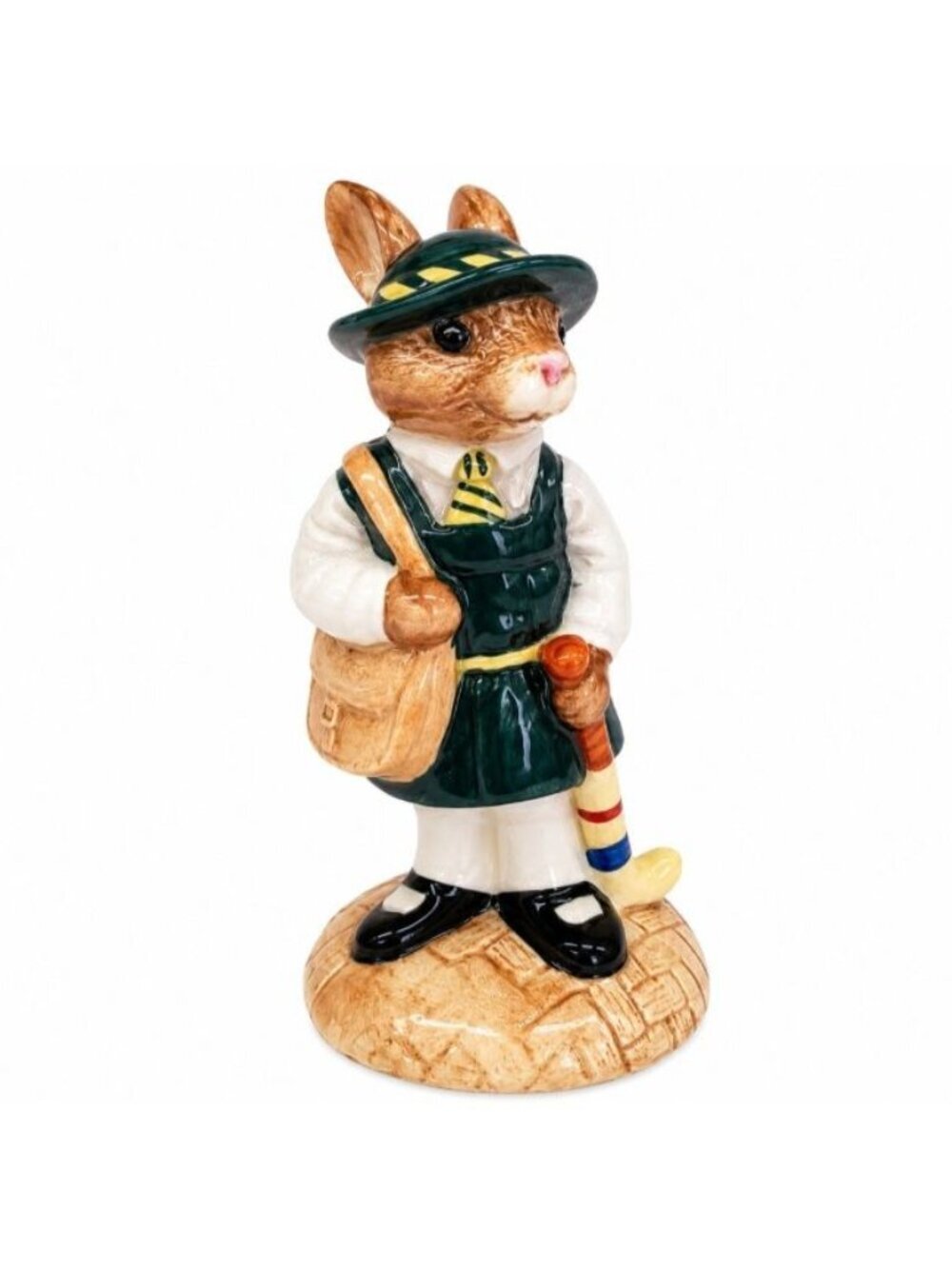 Royal Doulton Bunnykins Schooldays DB57 Figurine 1986 England Bunny Cricket